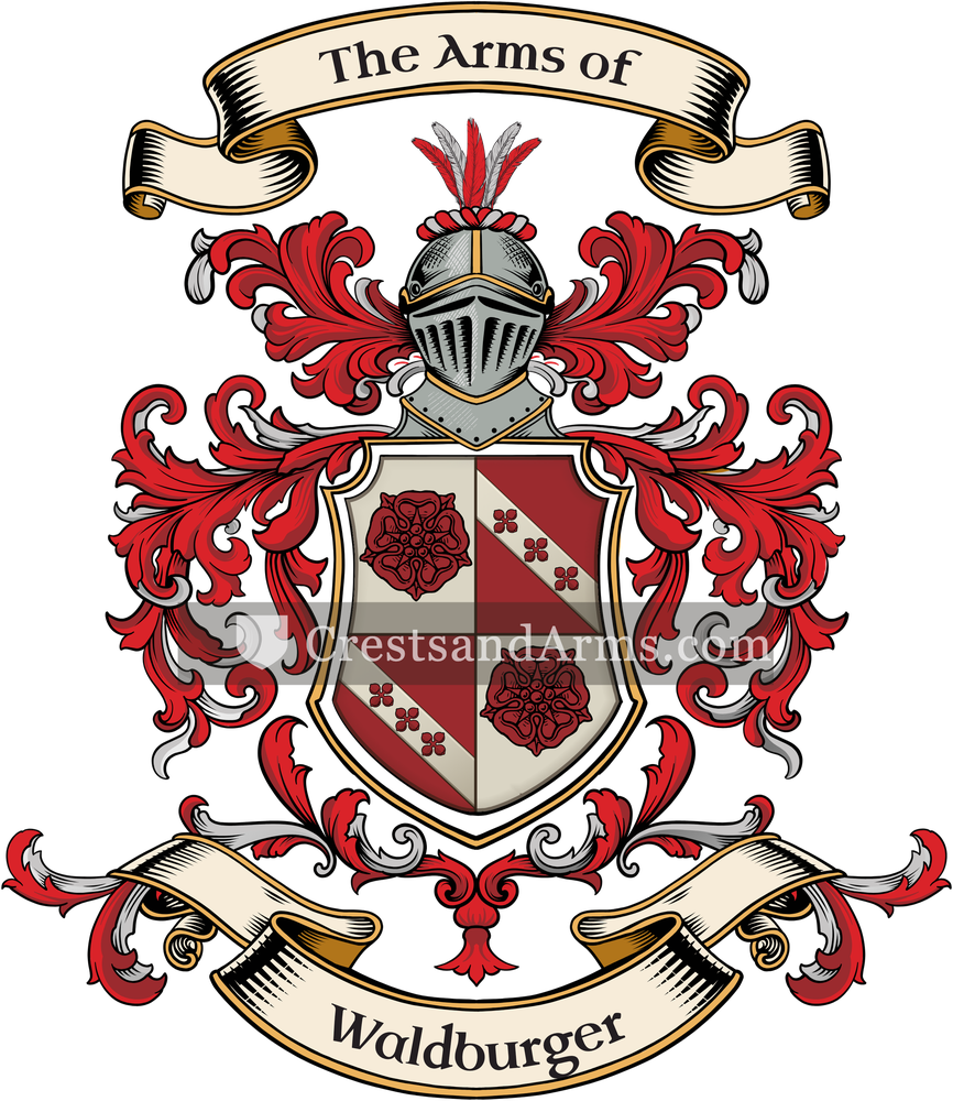 The Waldburger coat of arms, drawn from the recorded blazon