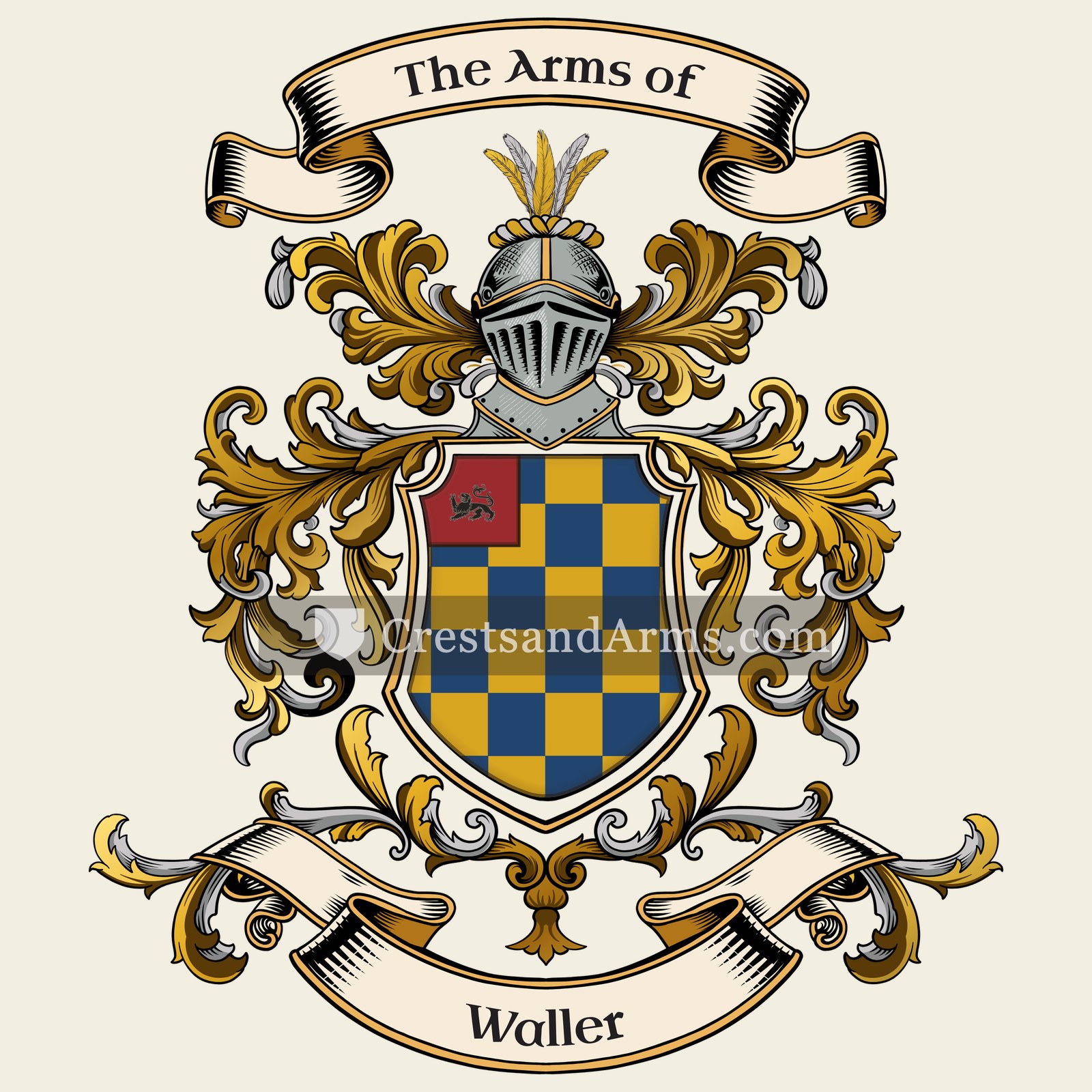 The Waller coat of arms