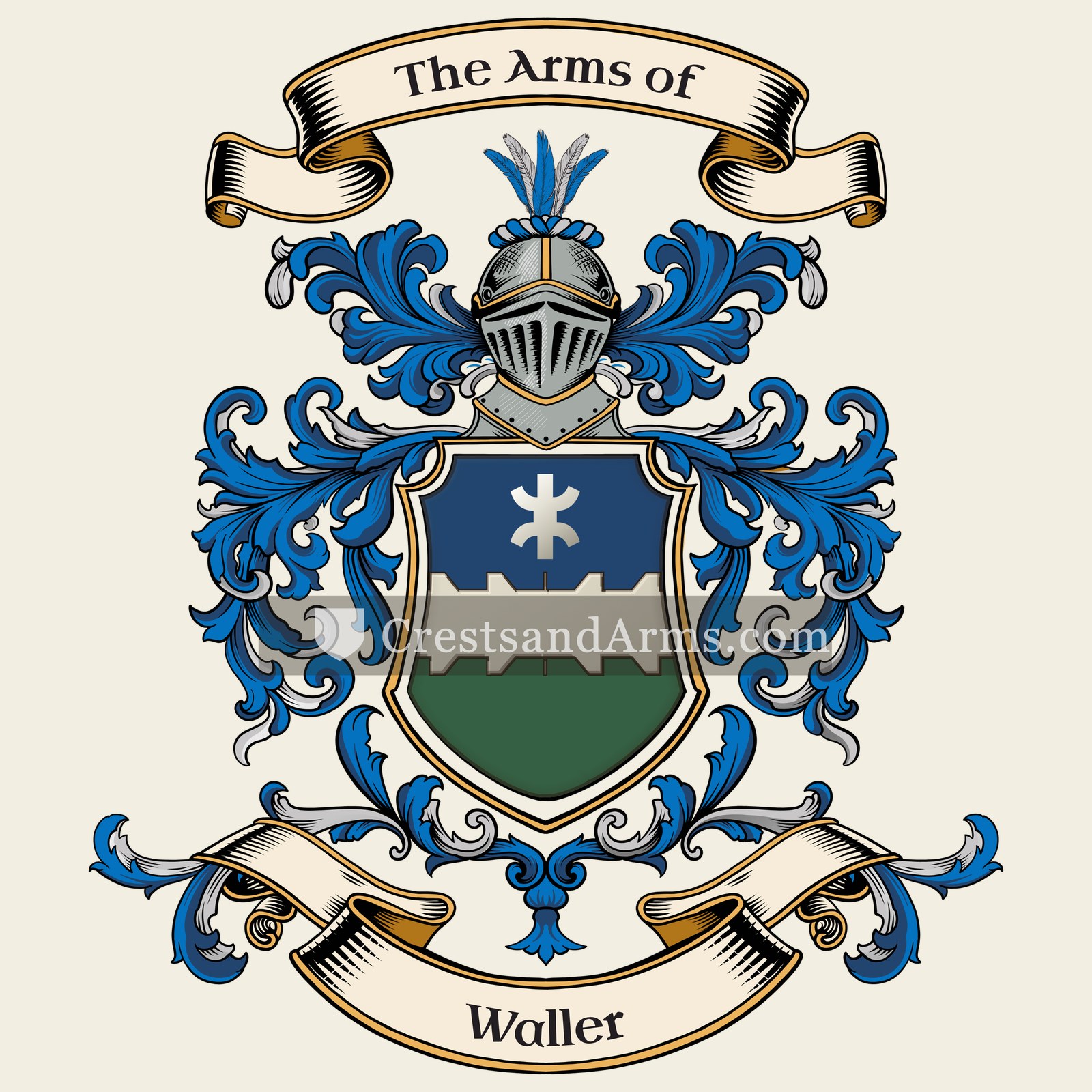 The Waller coat of arms