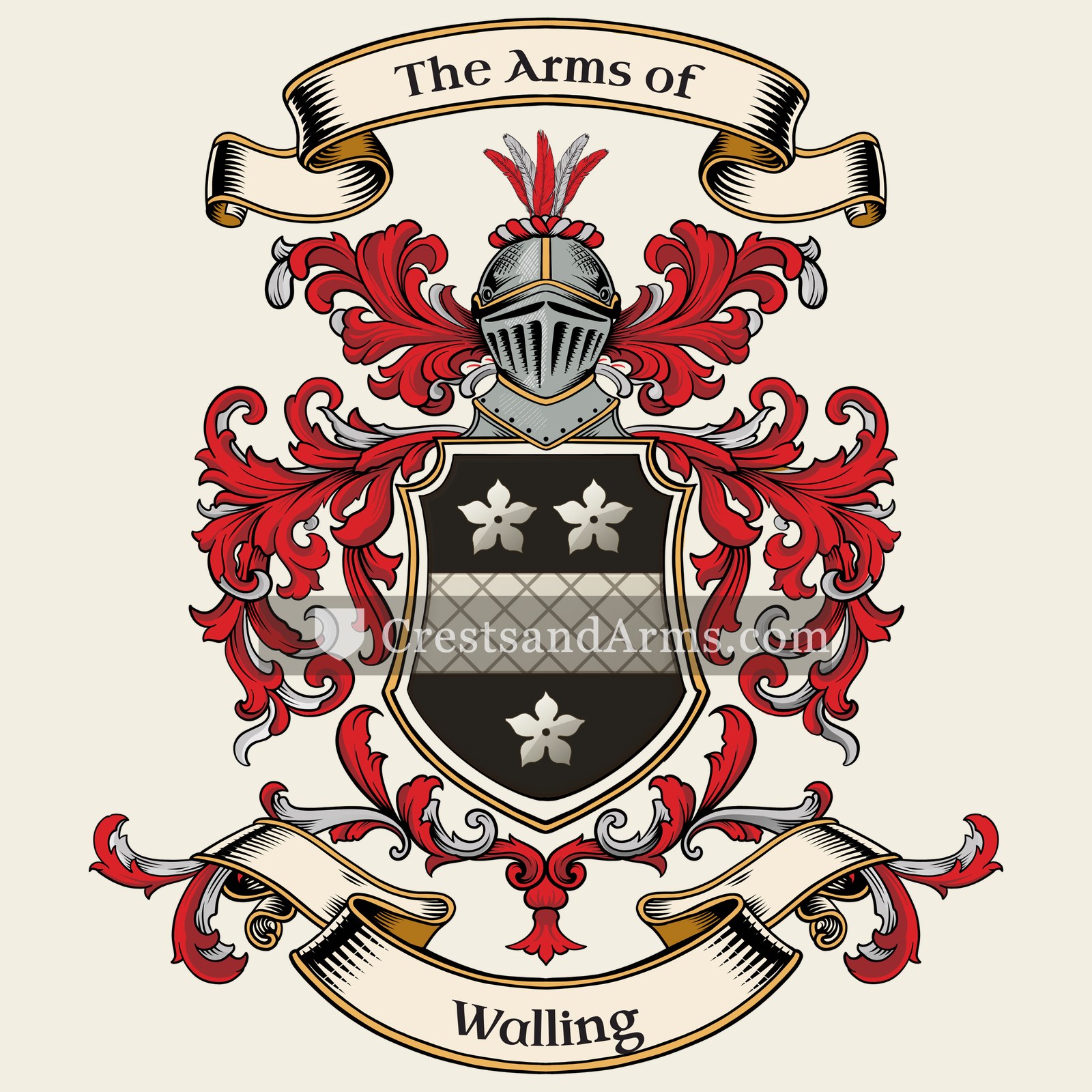 The Walling coat of arms