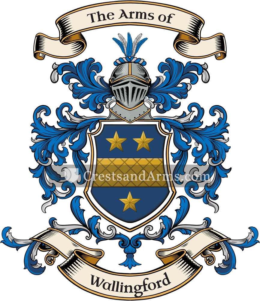 The Wallingford coat of arms, drawn from the recorded blazon