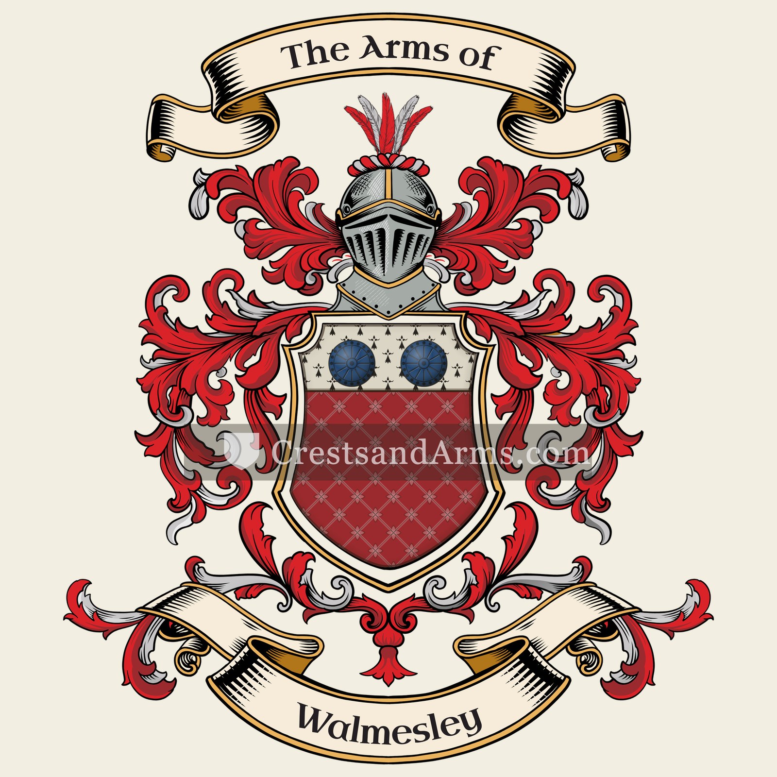 The Walmesley coat of arms