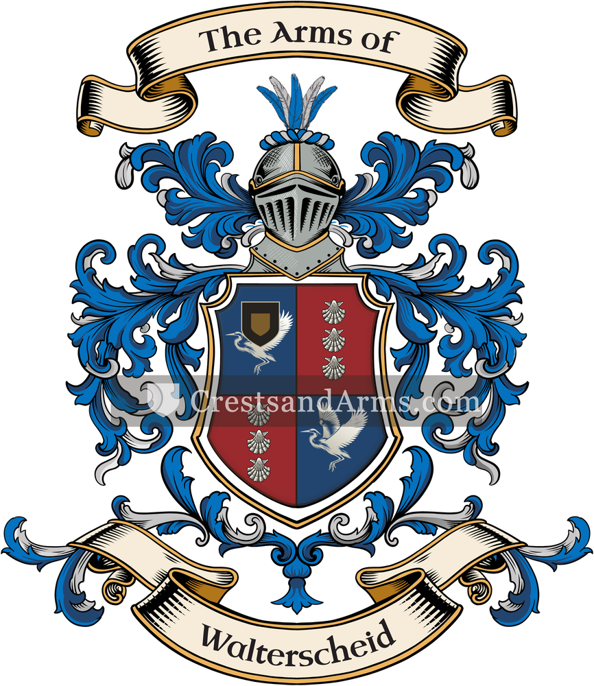 The Walterscheid coat of arms, drawn from the recorded blazon