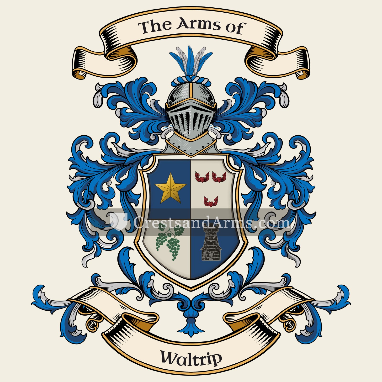 The Waltrip coat of arms