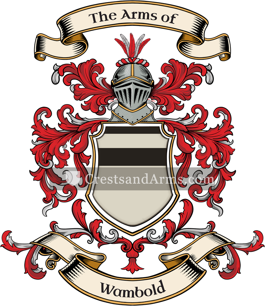 The Wambold coat of arms, drawn from the recorded blazon