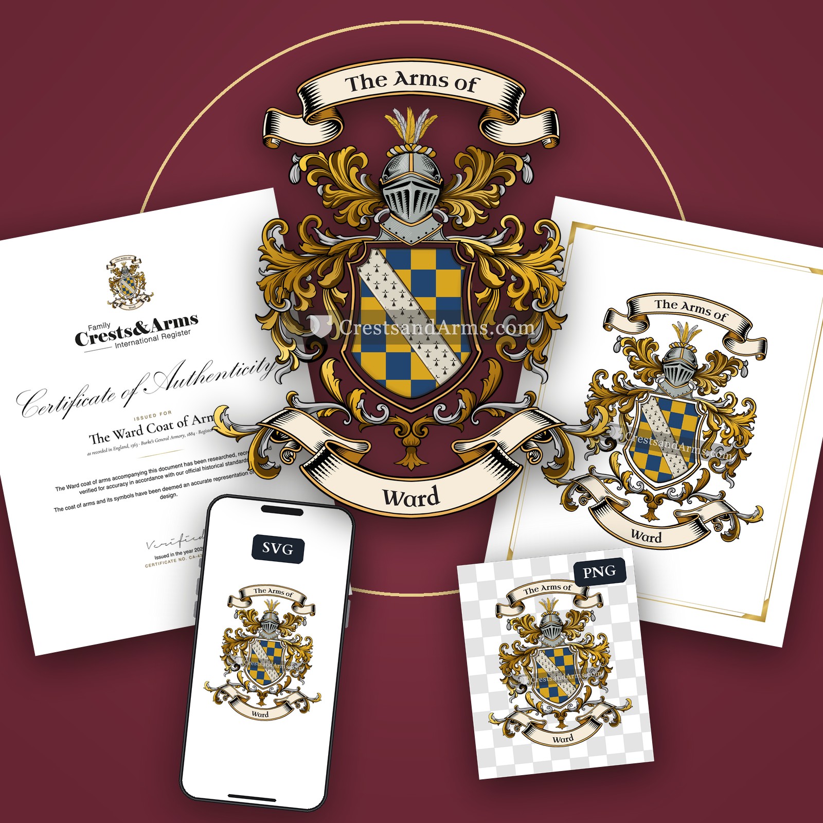 The Ward coat of arms