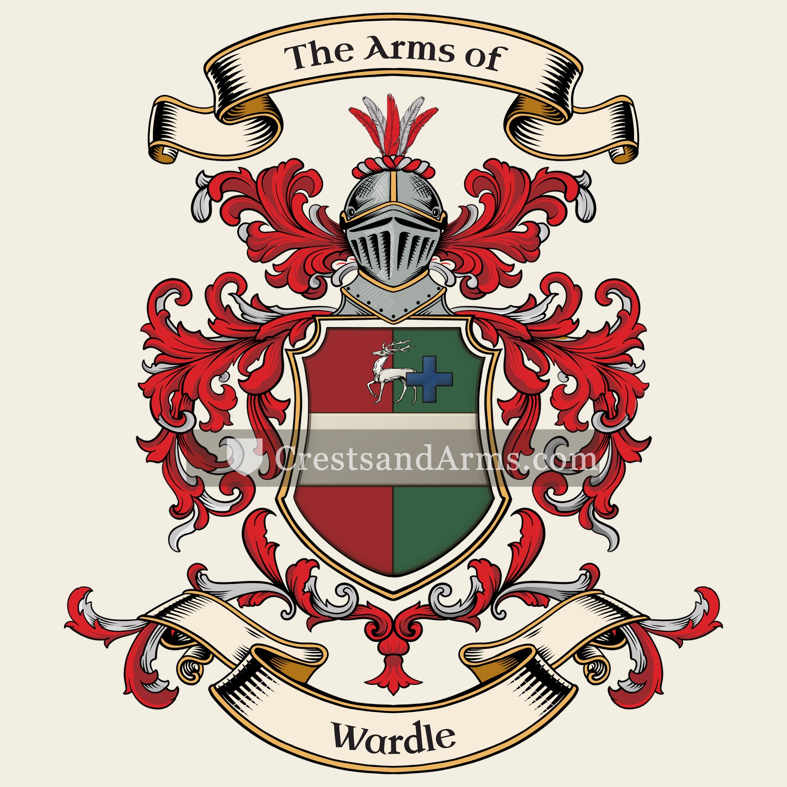 The Wardle coat of arms