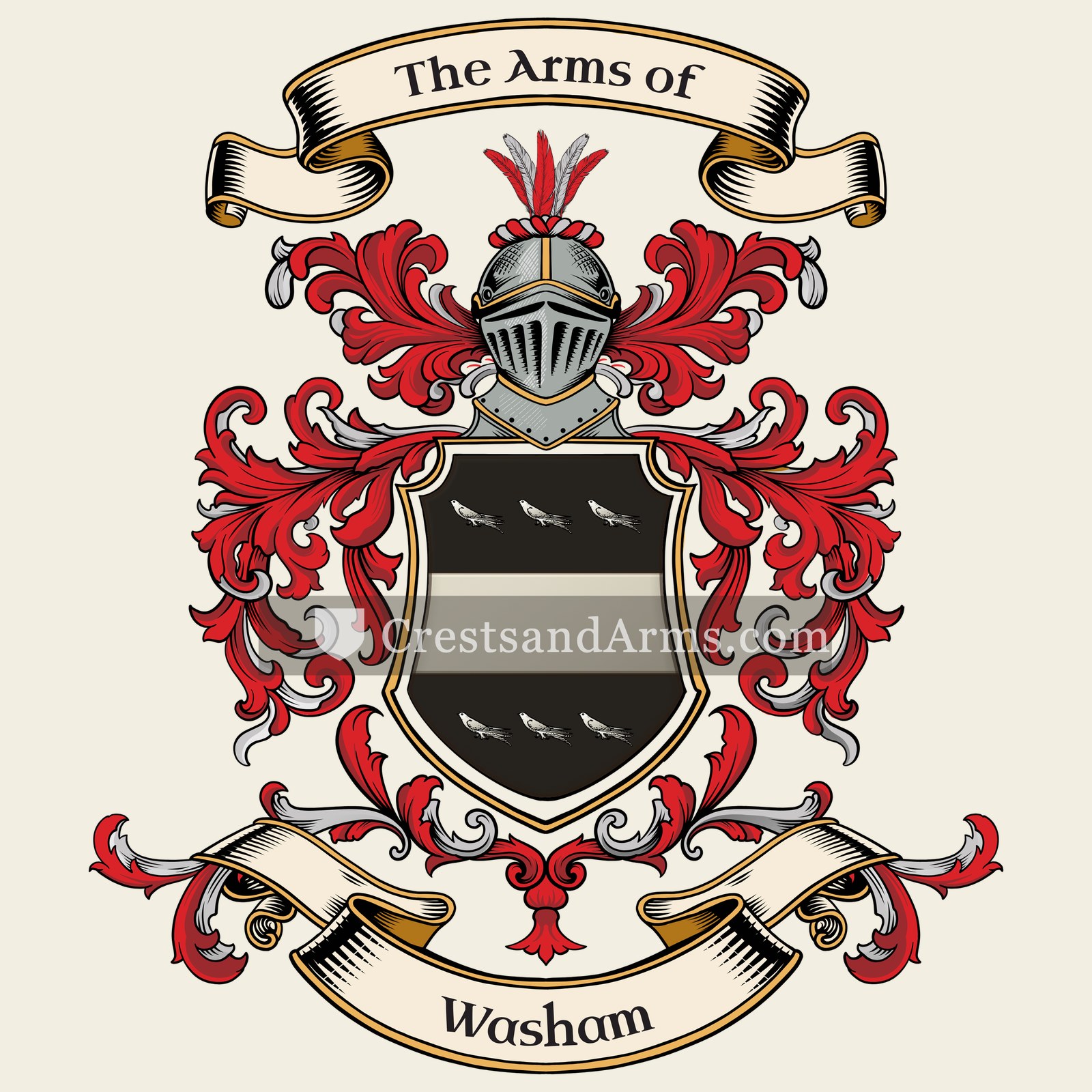 The Washam coat of arms