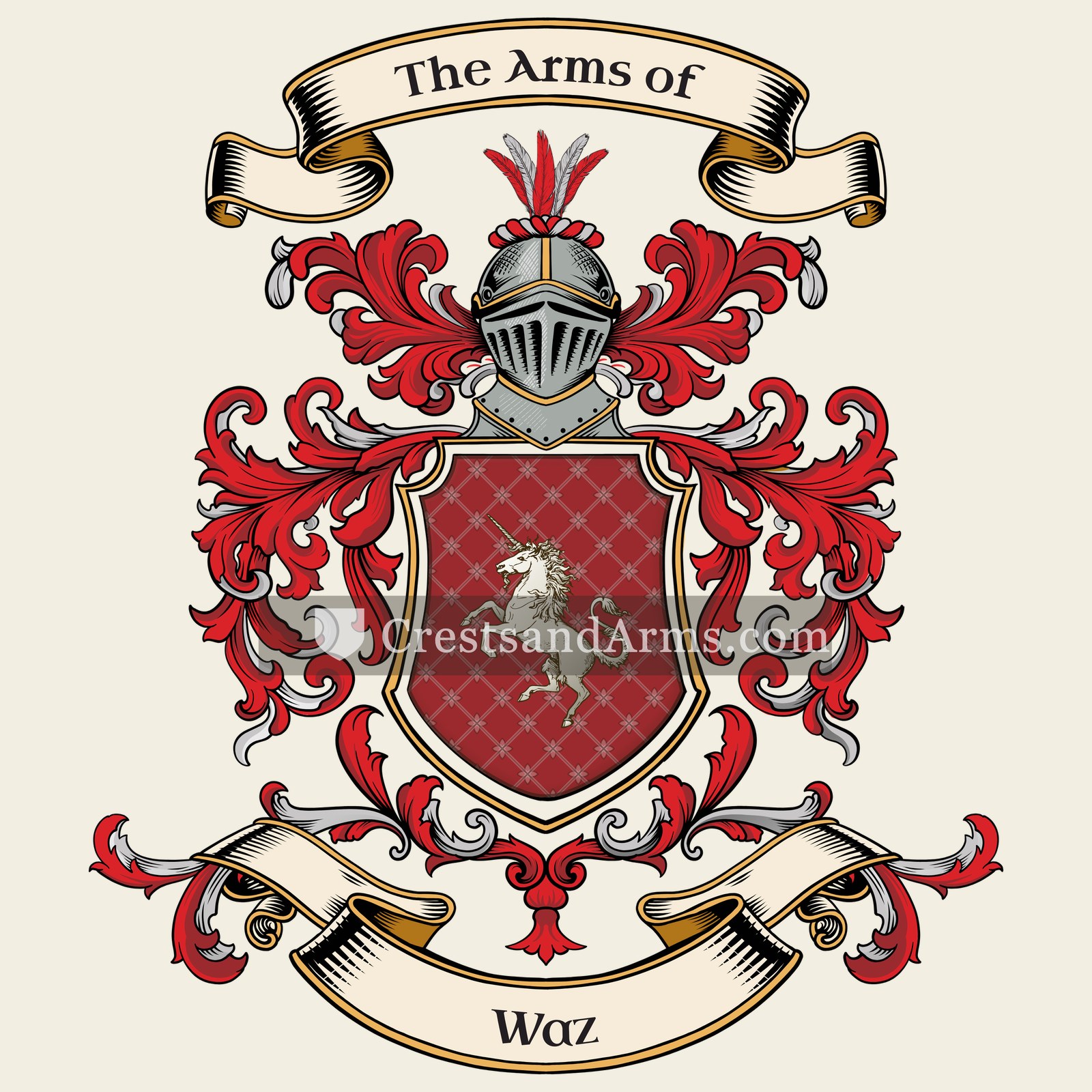 The Waz coat of arms