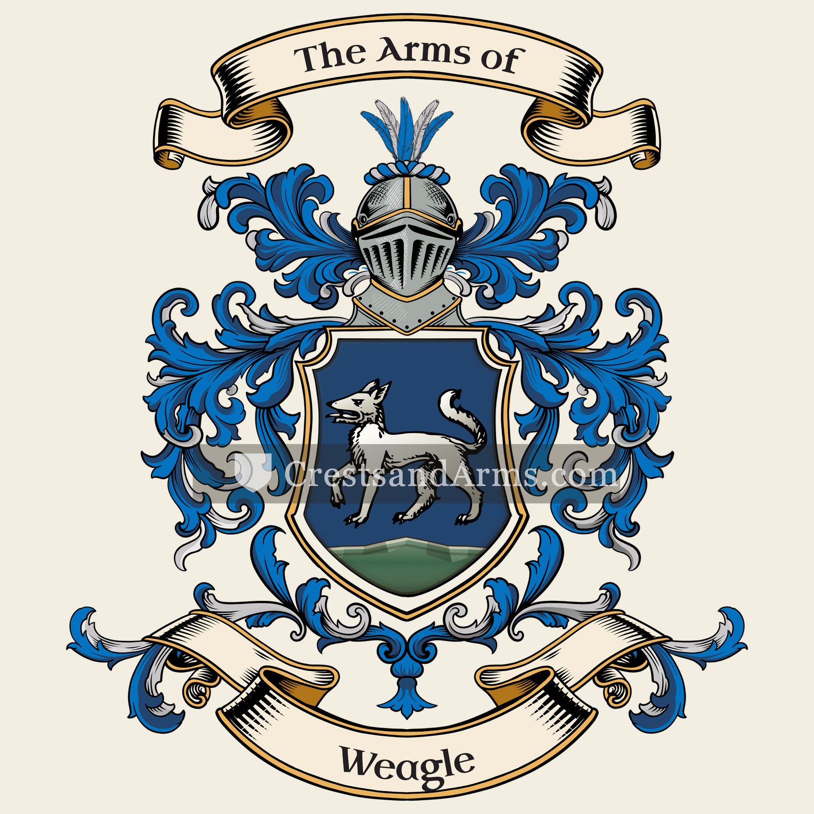 The Weagle coat of arms