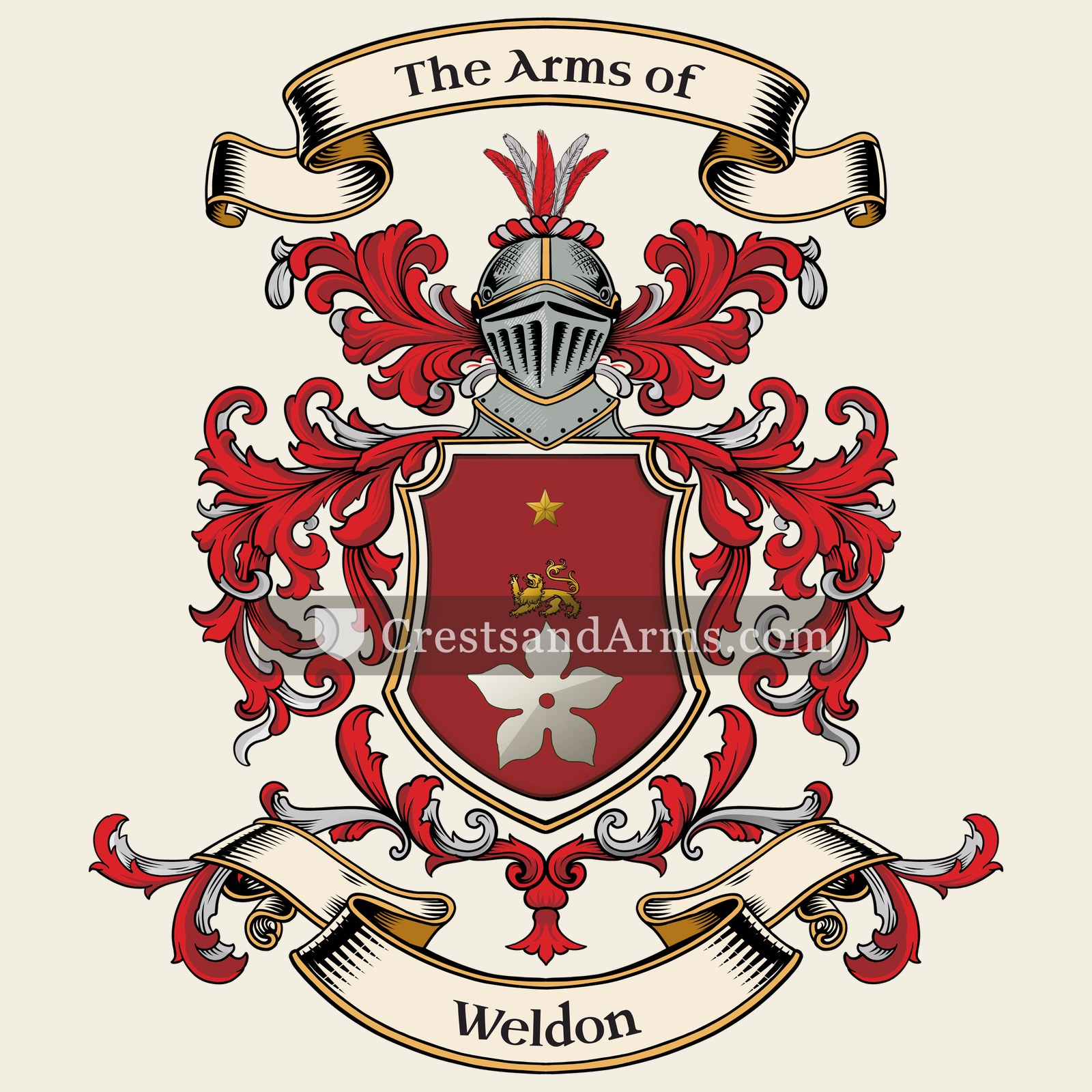 The Weldon coat of arms