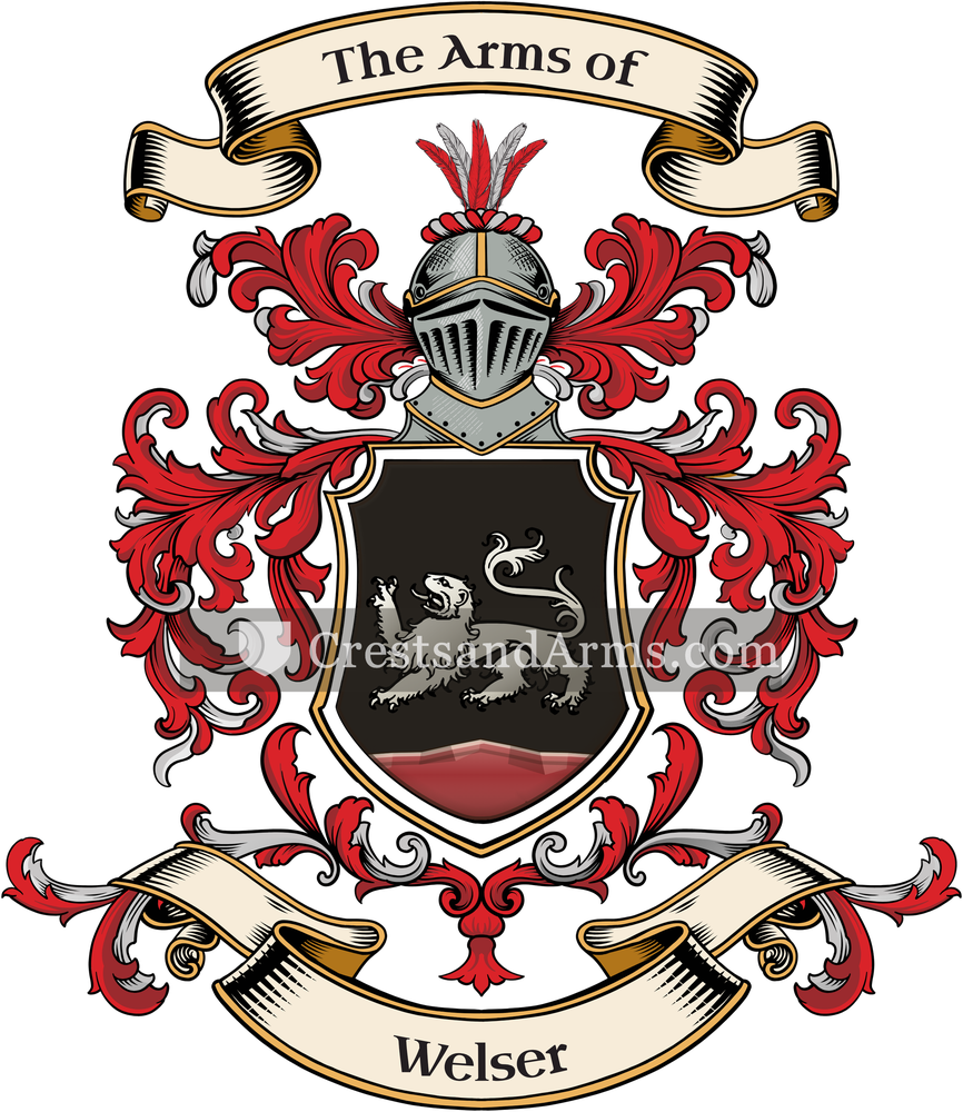 The Welser coat of arms, drawn from the recorded blazon
