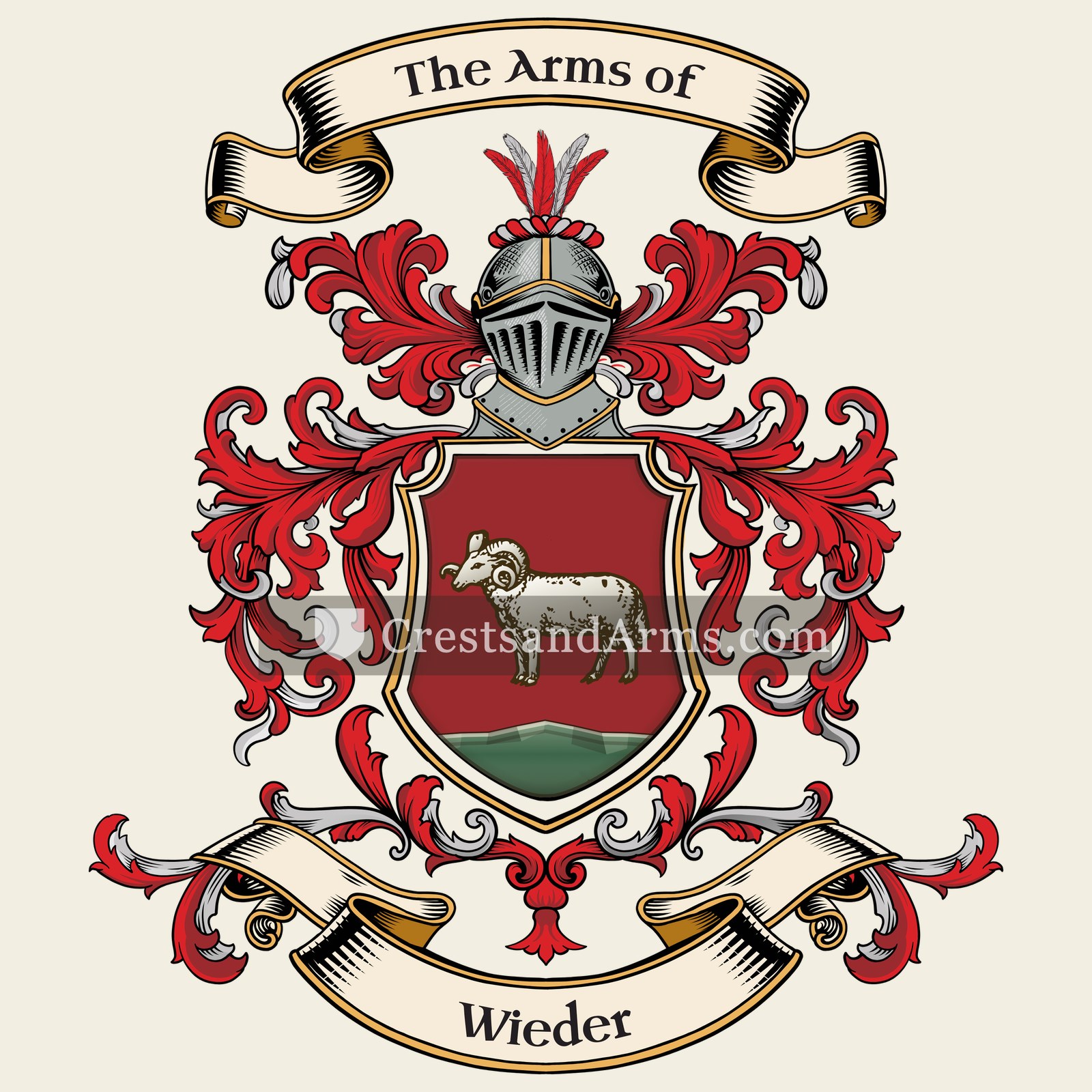 The Wieder coat of arms
