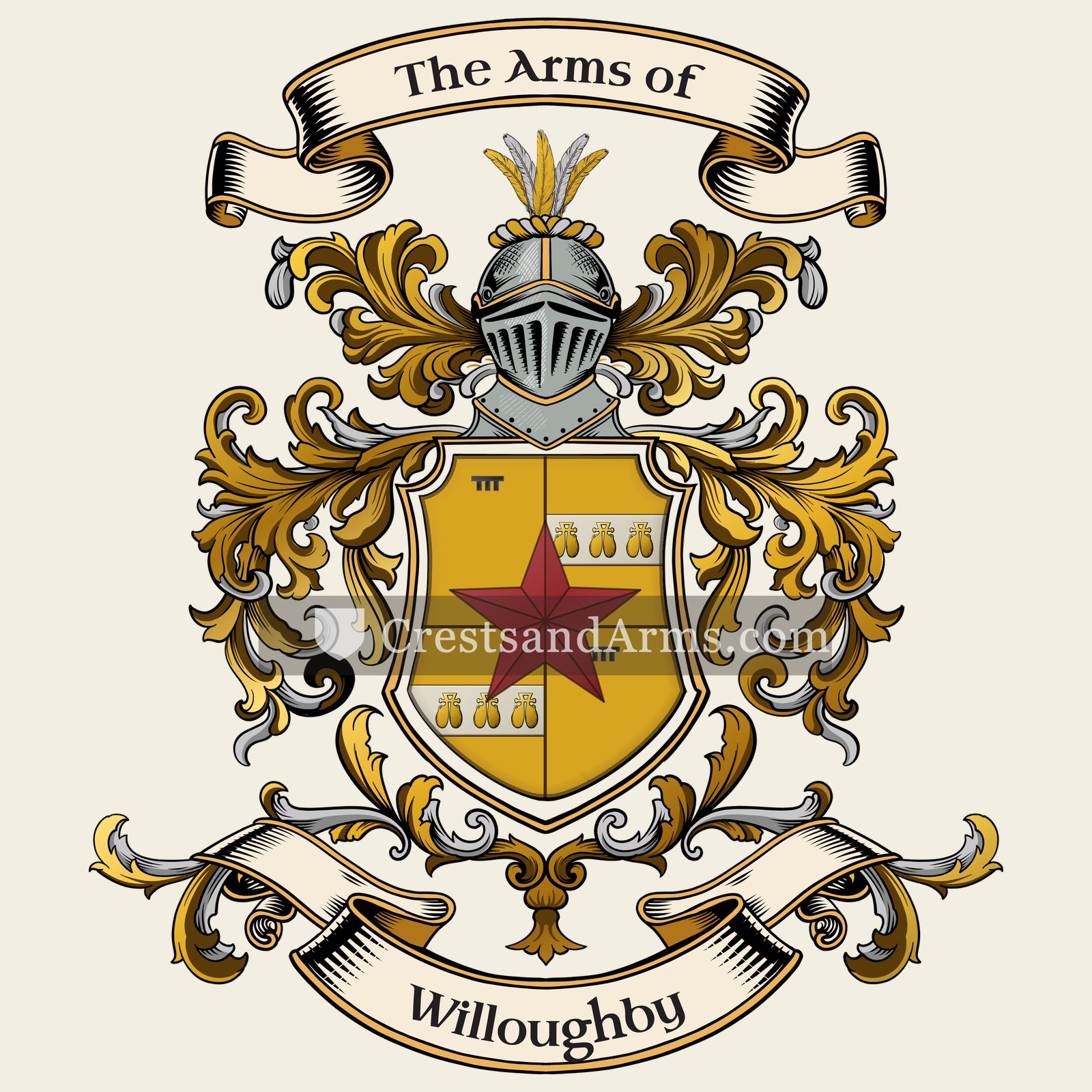 The Willoughby coat of arms