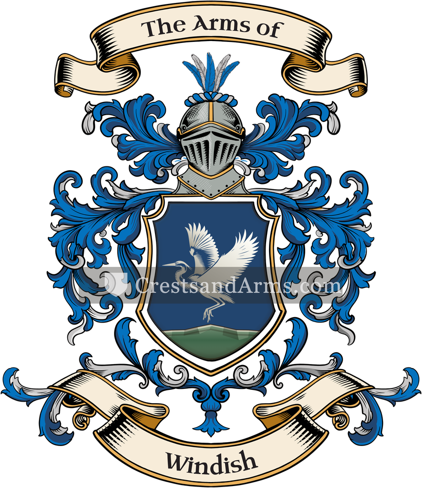 The Windish coat of arms, drawn from the recorded blazon