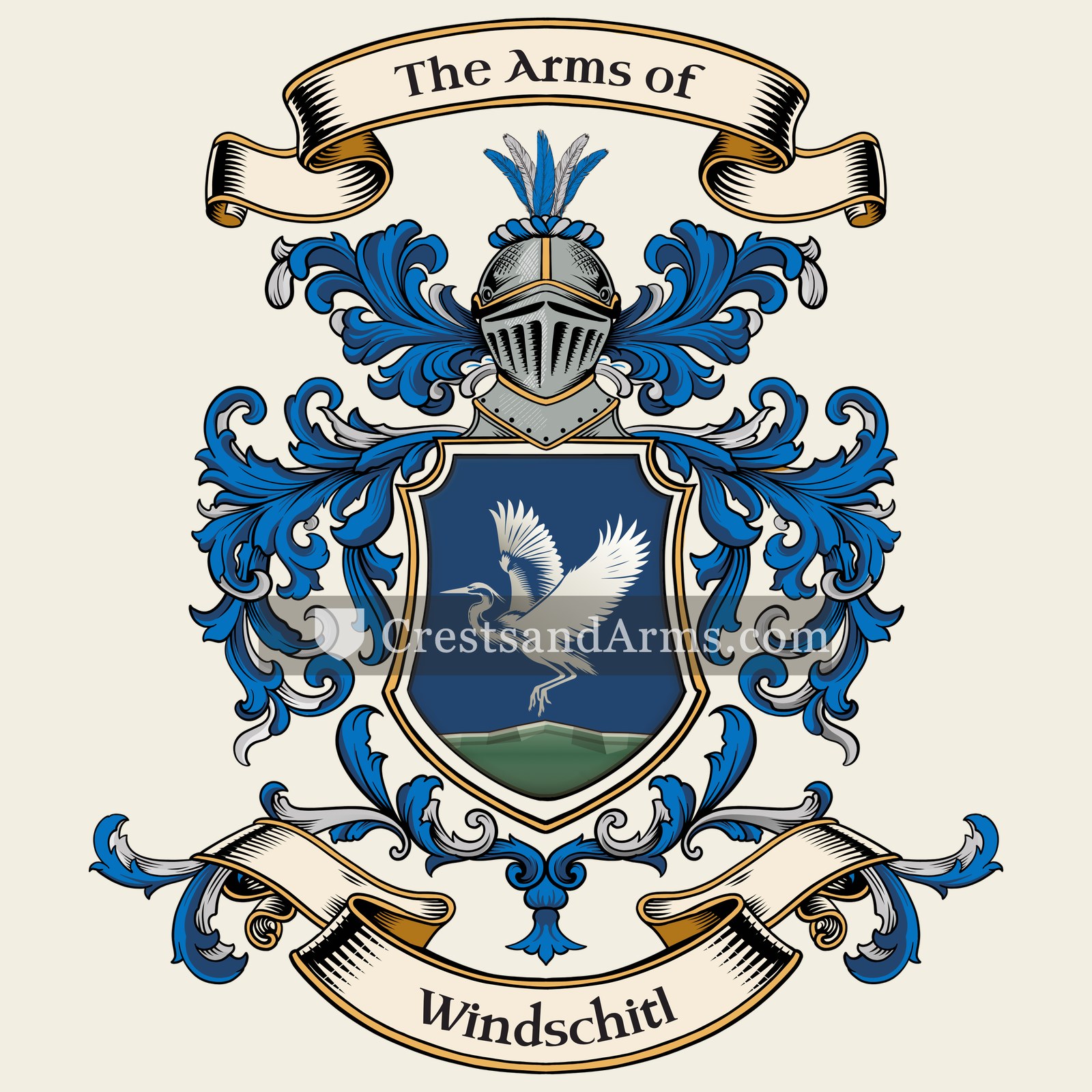 The Windschitl coat of arms, drawn from the recorded blazon