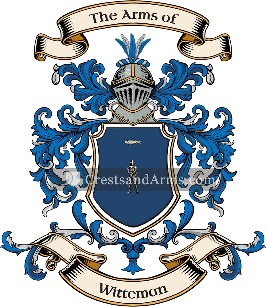 The Witteman coat of arms, drawn from the recorded blazon