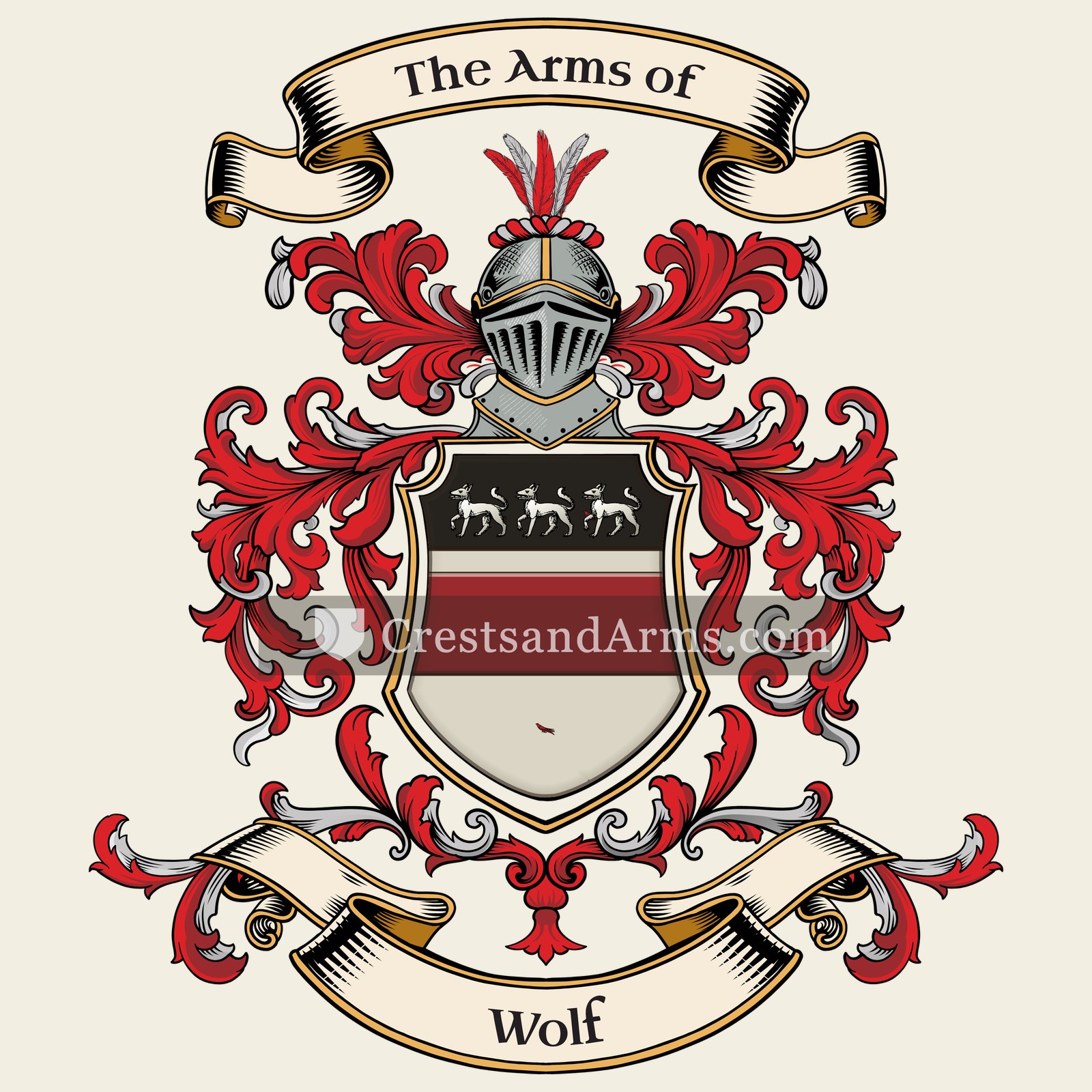 The Wolf coat of arms