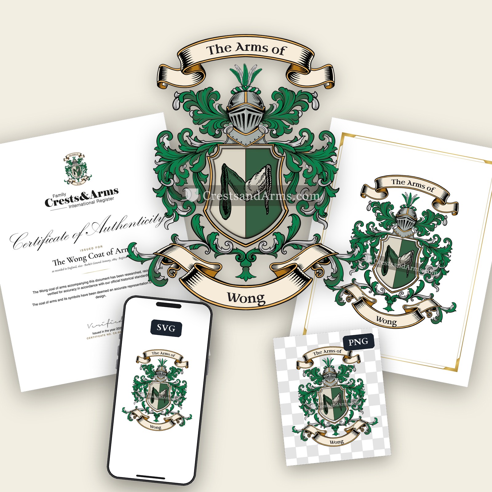 The Wong coat of arms