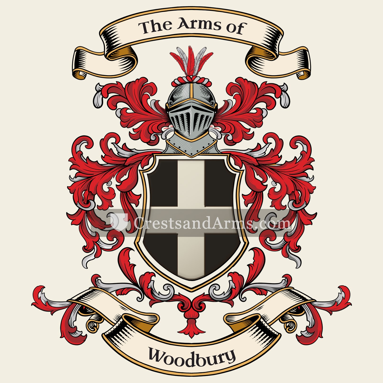 The Woodbury coat of arms