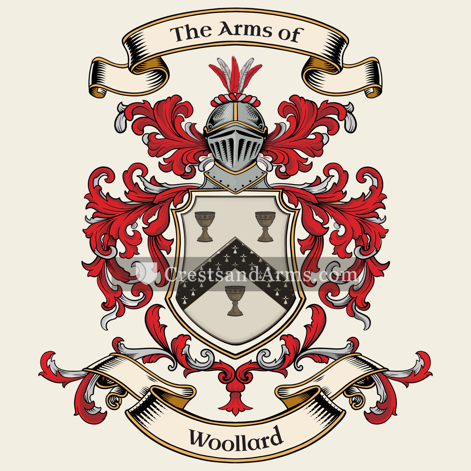 The Woollard coat of arms