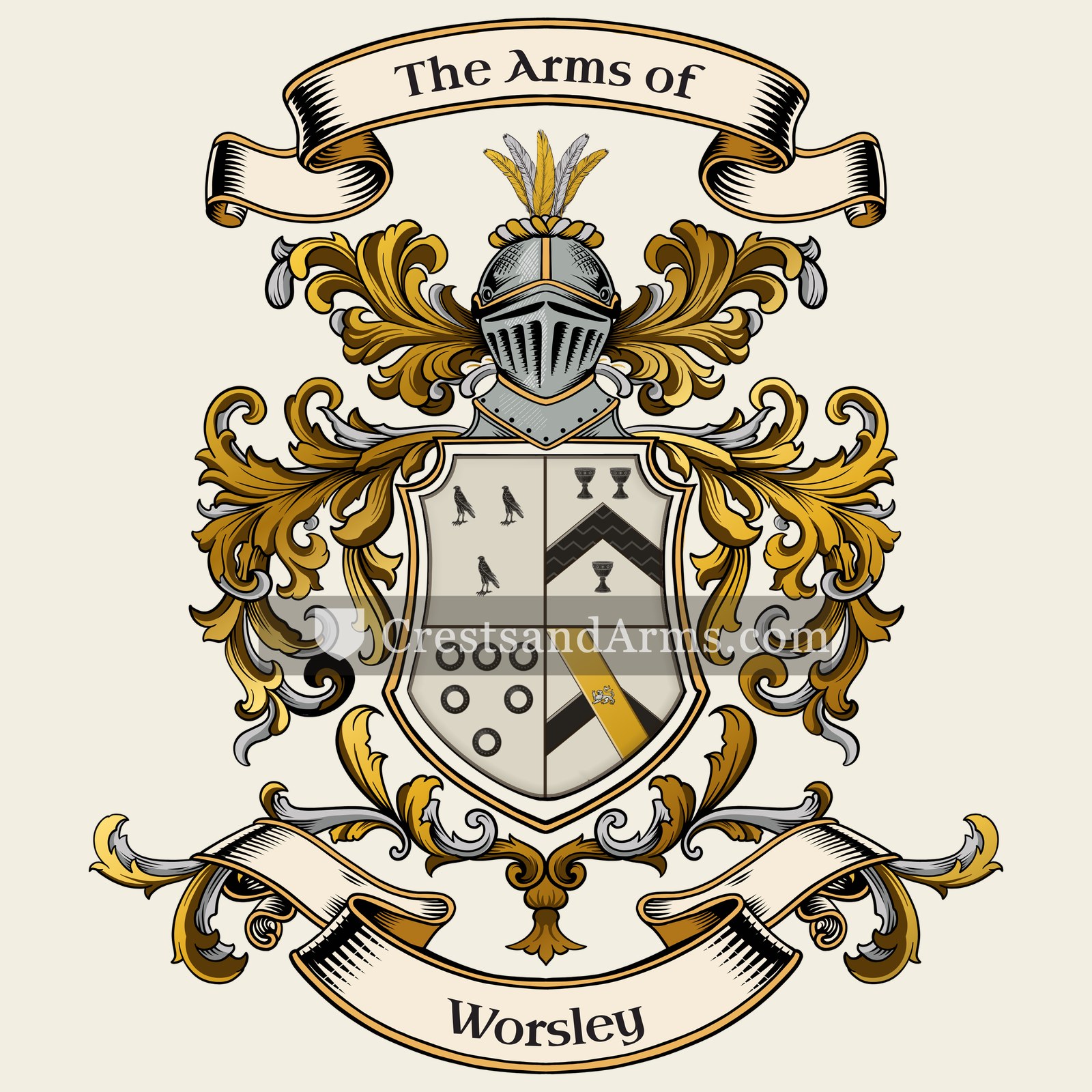 The Worsley coat of arms