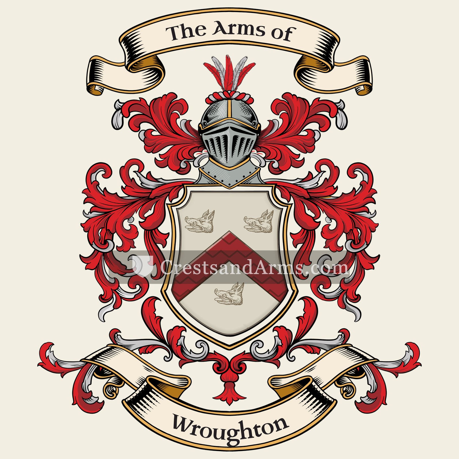 The Wroughton coat of arms