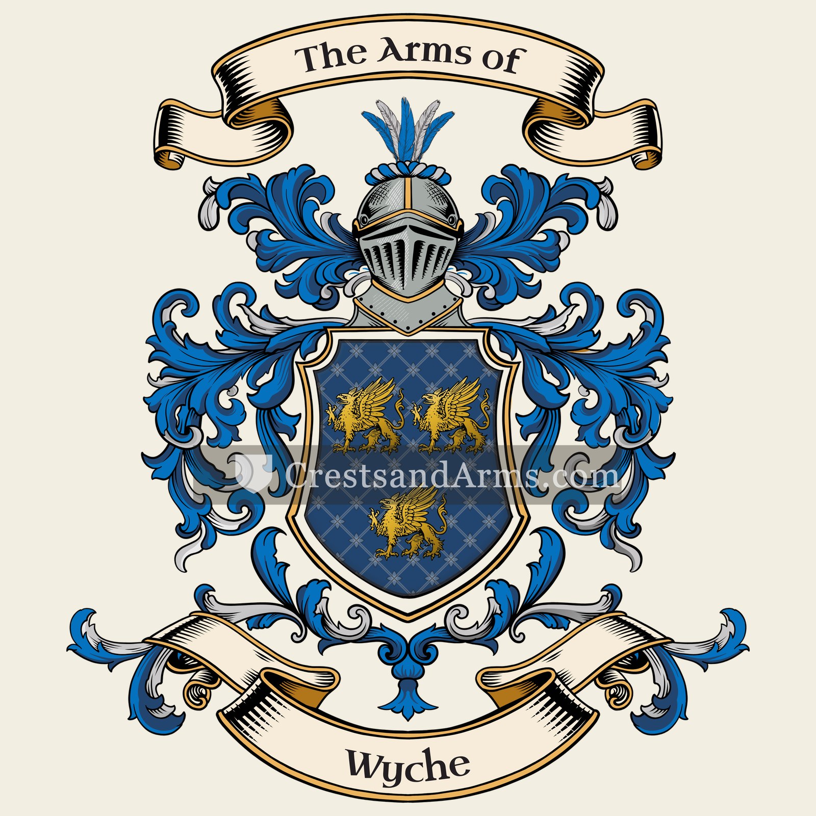 The Wyche coat of arms