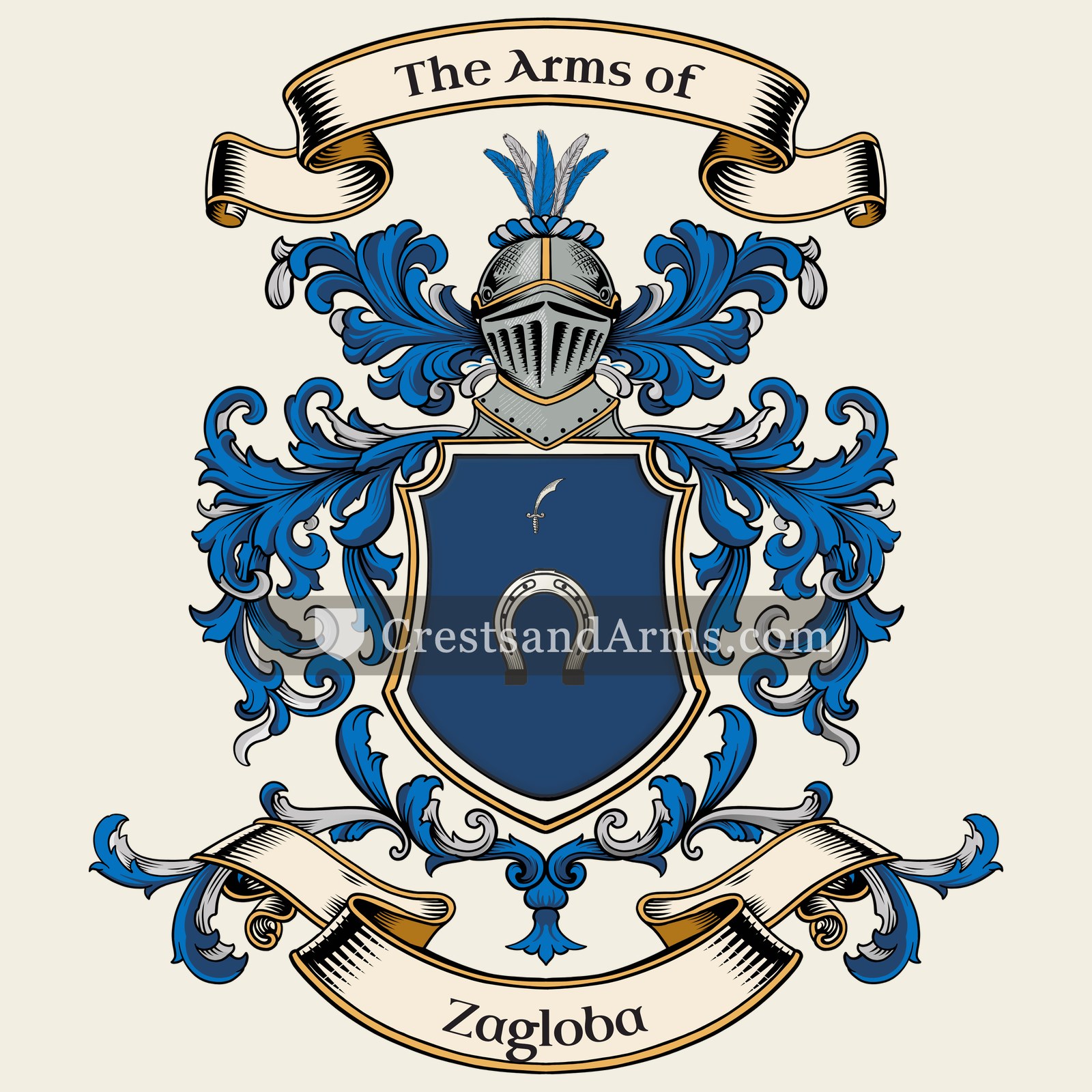 The Zagloba coat of arms, drawn from the recorded blazon