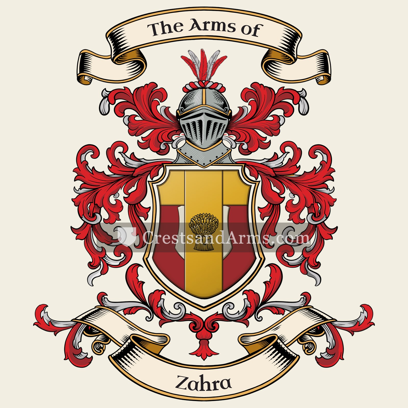 The Zahra coat of arms