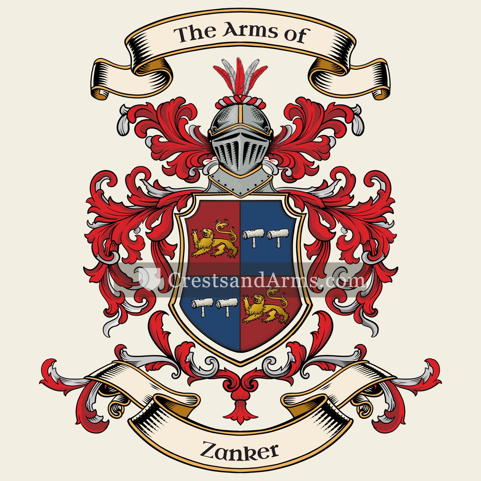 The Zanker coat of arms